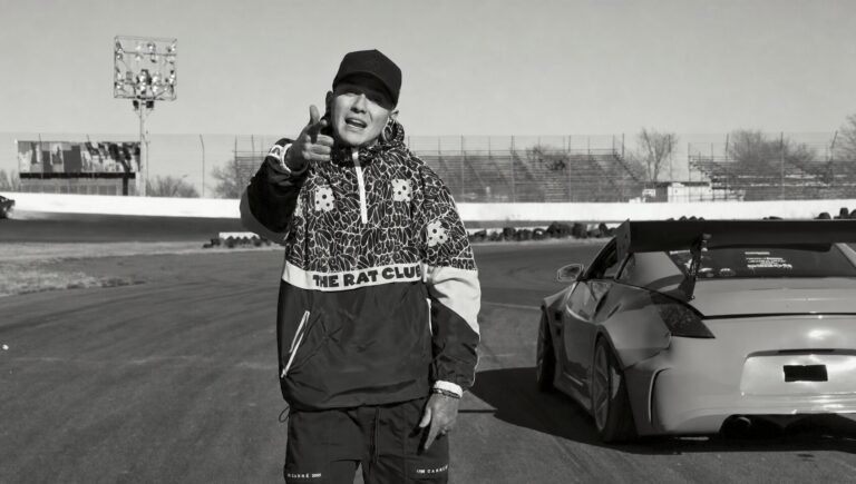 Will Ramos in a black-and-white frame from his cover video for twenty one pilots’ “The Line”